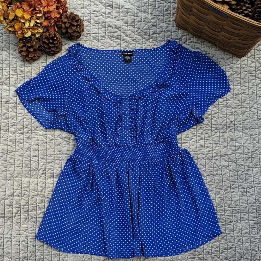 Torrid Polkadot Pinup Top